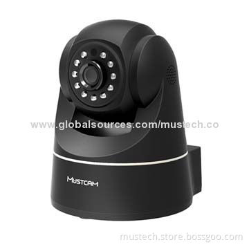 720-pixel H.264 Home Security Camera with Two-way Talk, SD Card, IR-cut, Plug-and-play Function